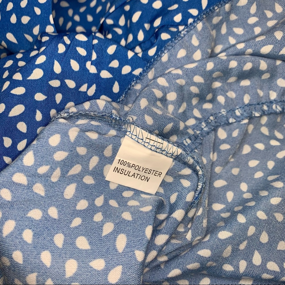 SOLD  Blue and White Polka Dot Dress - Picture 13 of 13